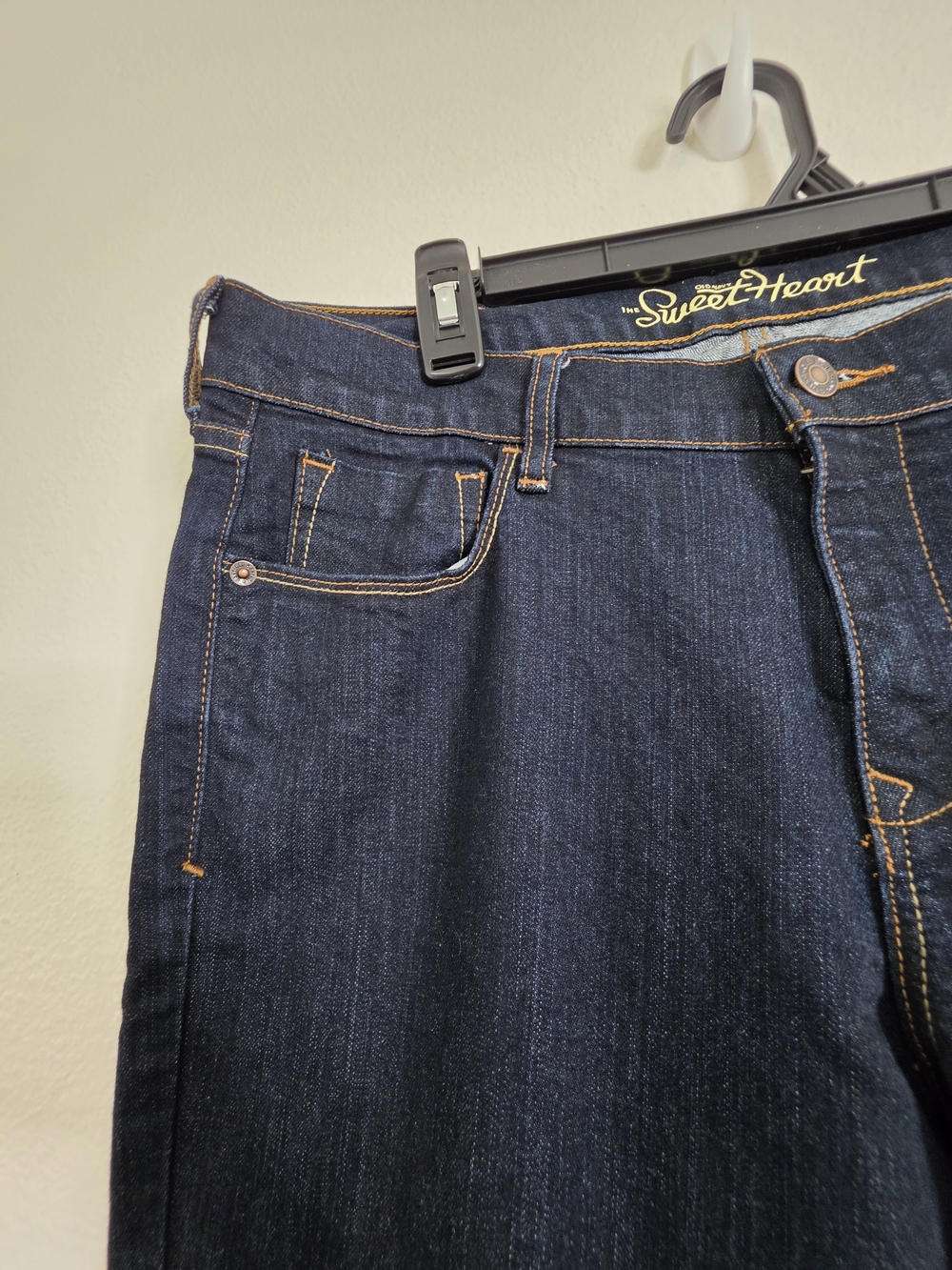 Old Navy Womens Sweetheart Jeans Size 12 Regular Dark Wash Denim Stretch - Picture 4 of 11